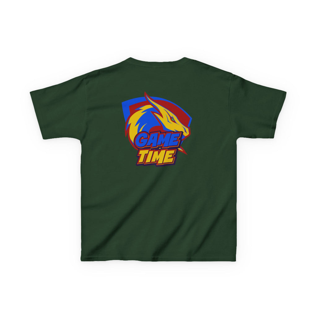 Kids T-Shirt Design "Game Time Dragon Gamer"