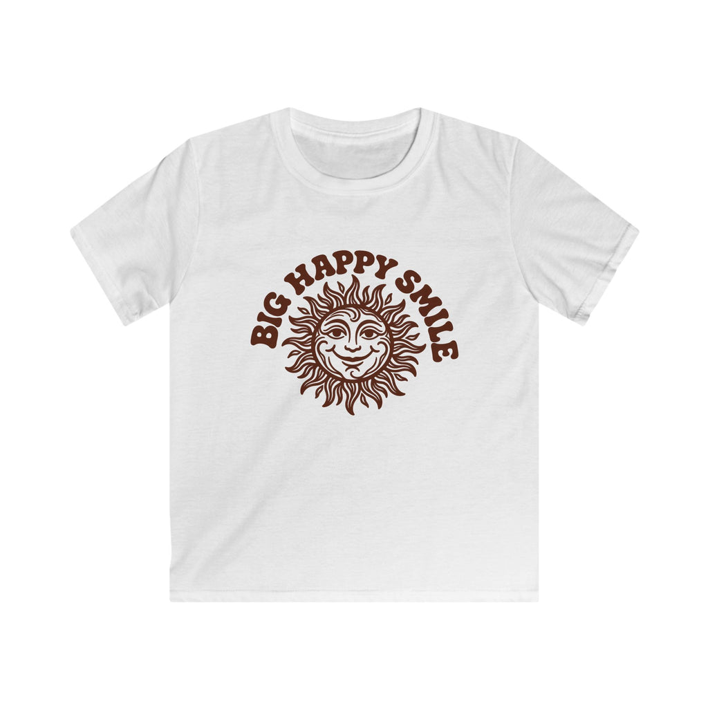 Boys & Girls T‑Shirt 'Big Happy Smile' Vintage Sun Graphic Tee