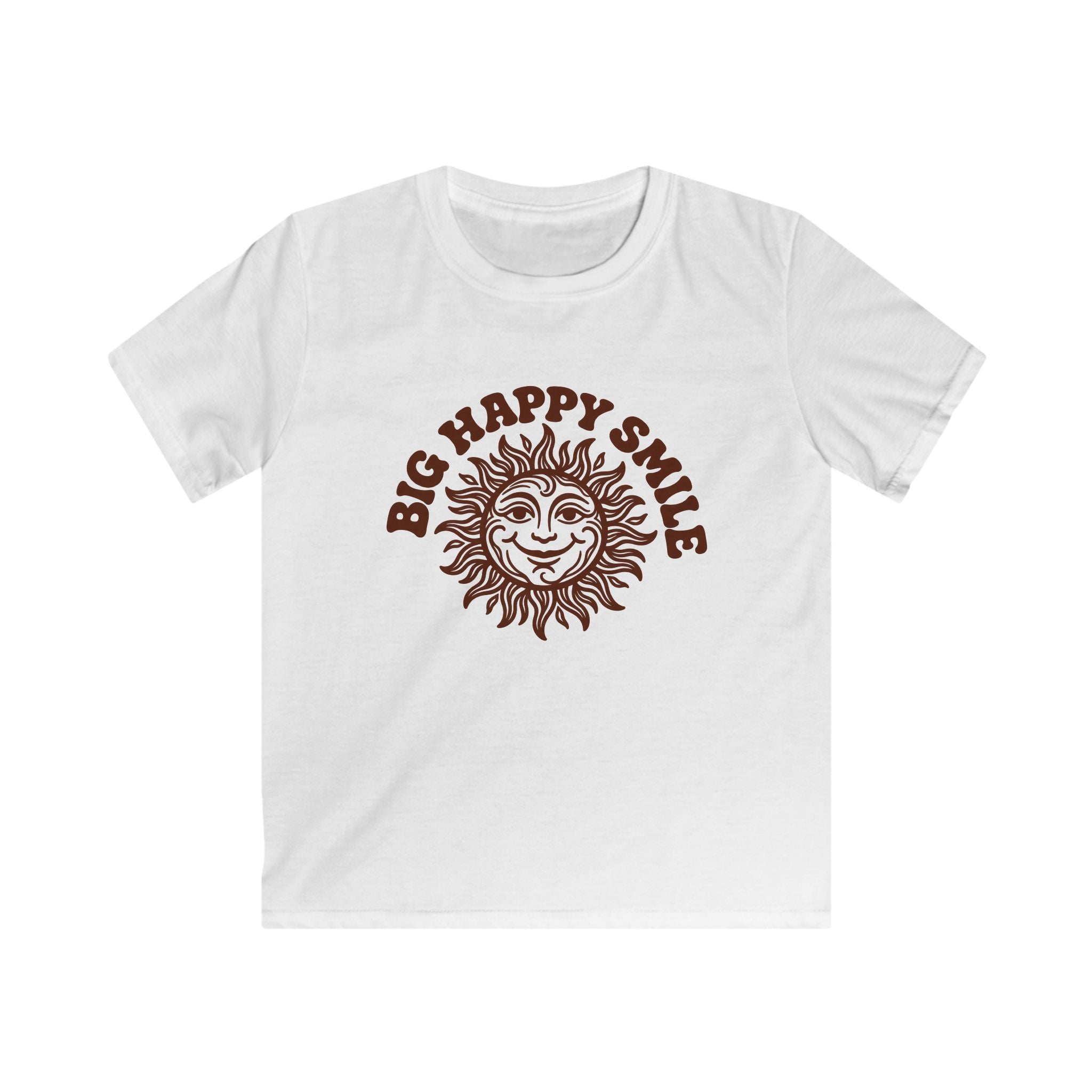 Boys & Girls T‑Shirt 'Big Happy Smile' Vintage Sun Graphic Tee
