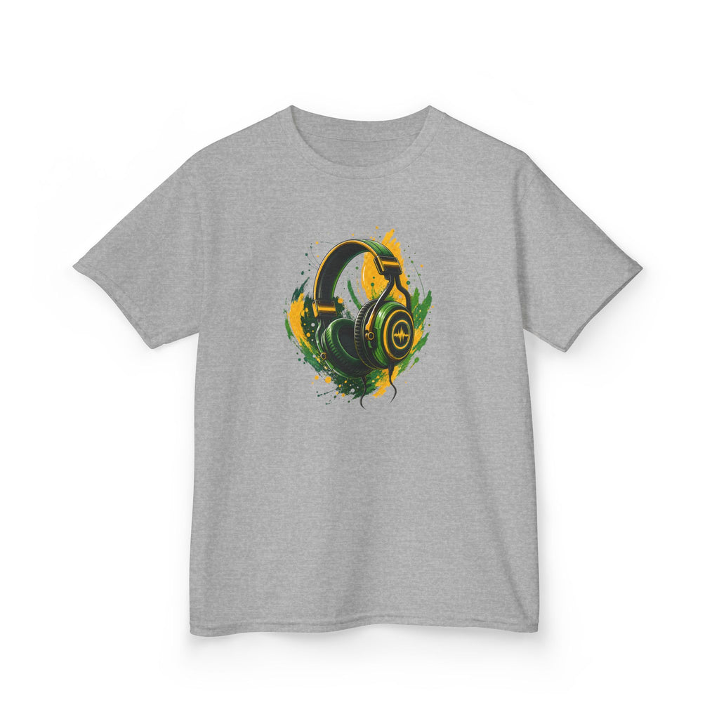 Gamer Colorful Gaming Headphones Graphic kids T-Shirt Design