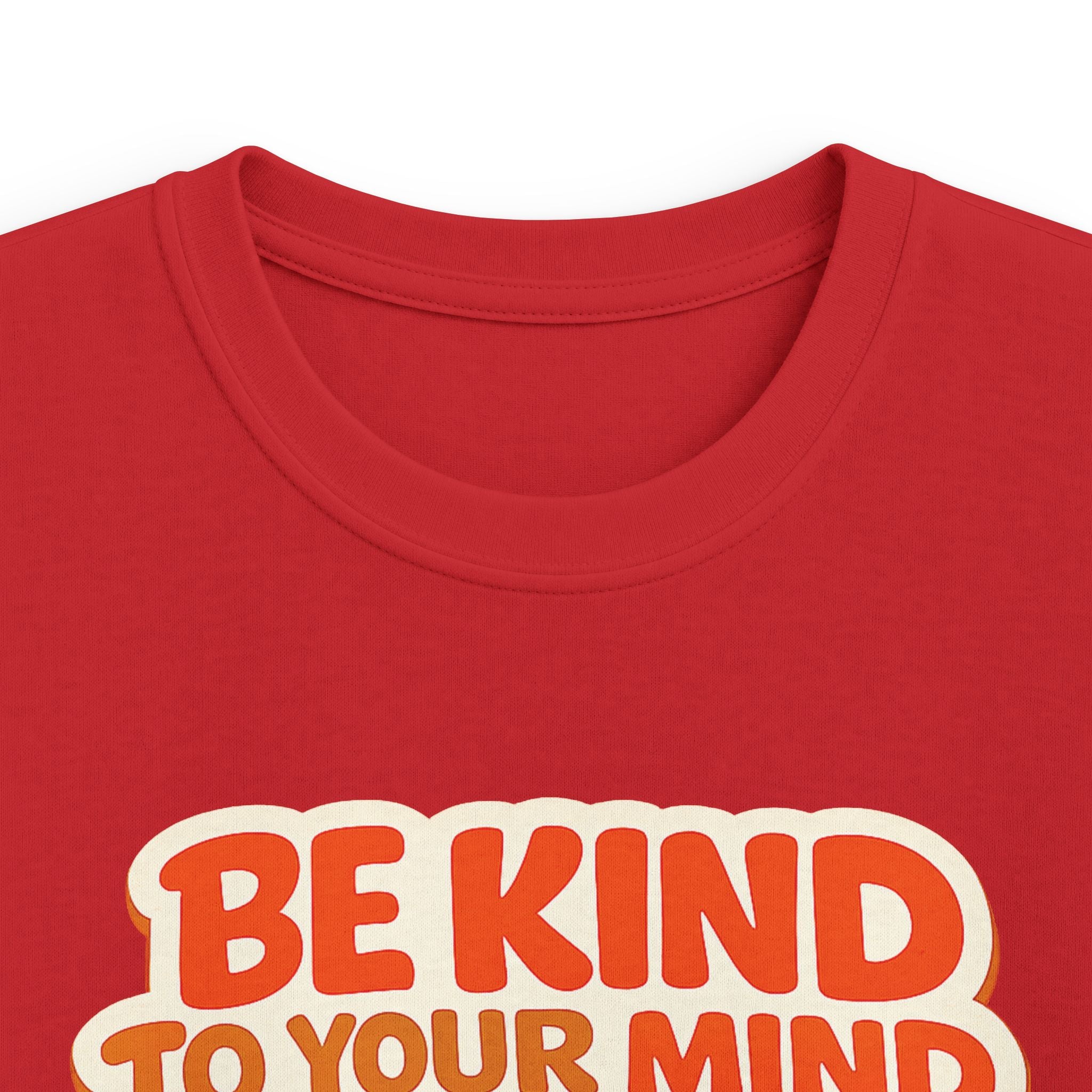 Kids T-Shirt  “Be Kind to Your Mind” Retro Mental Health Tee For Boys & Girls