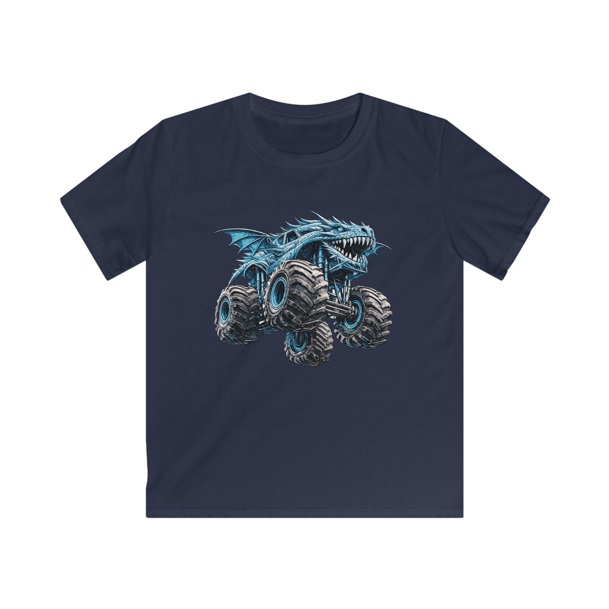 Graphic Tee "Blue Monster Truck Shark" for Boys