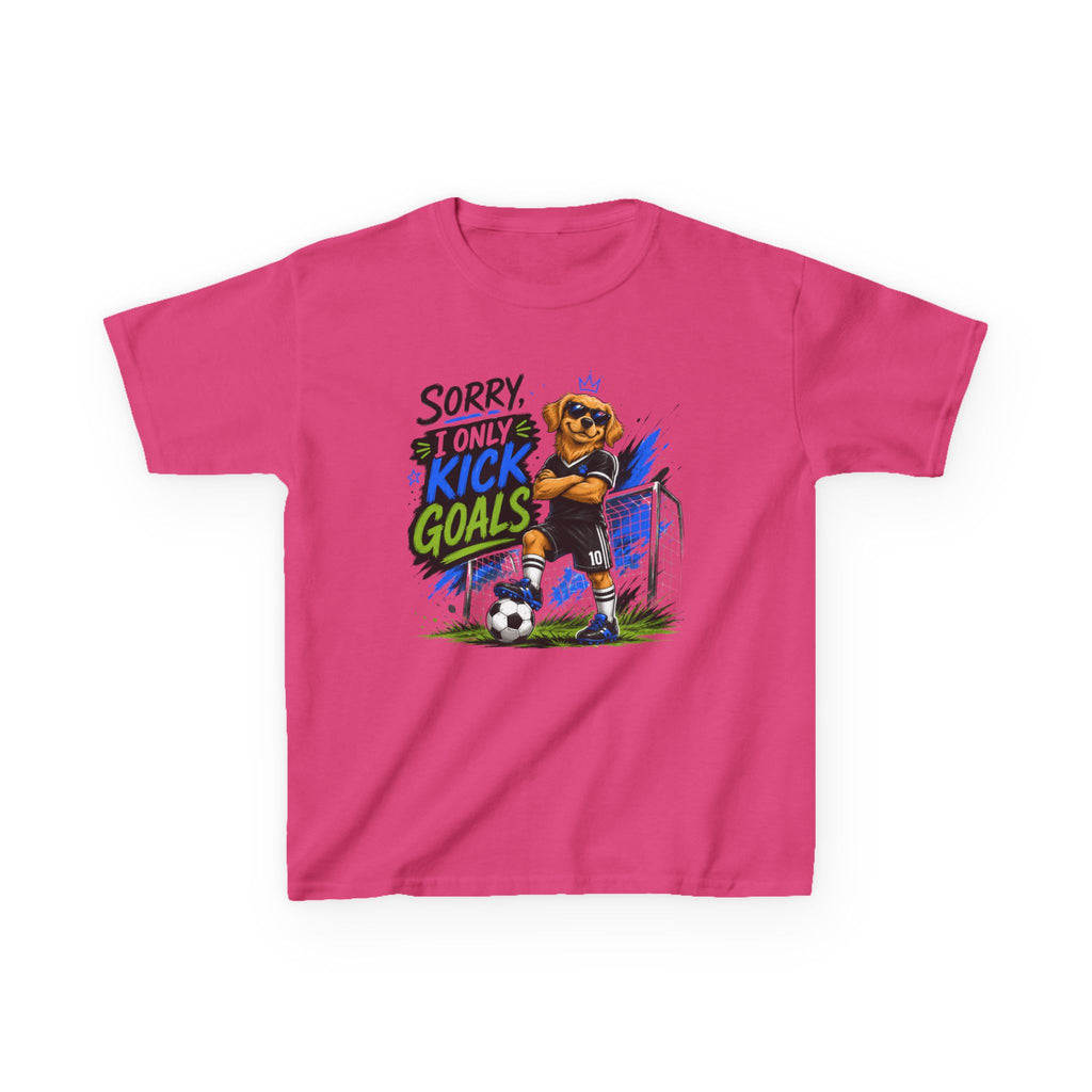 Sorry, I Only Kick Goals Soccer T-Shirt | Funny Soccer Player Graphic Tee | Youth Soccer Shirt | Soccer Lover Gift | Sports Quote Apparel