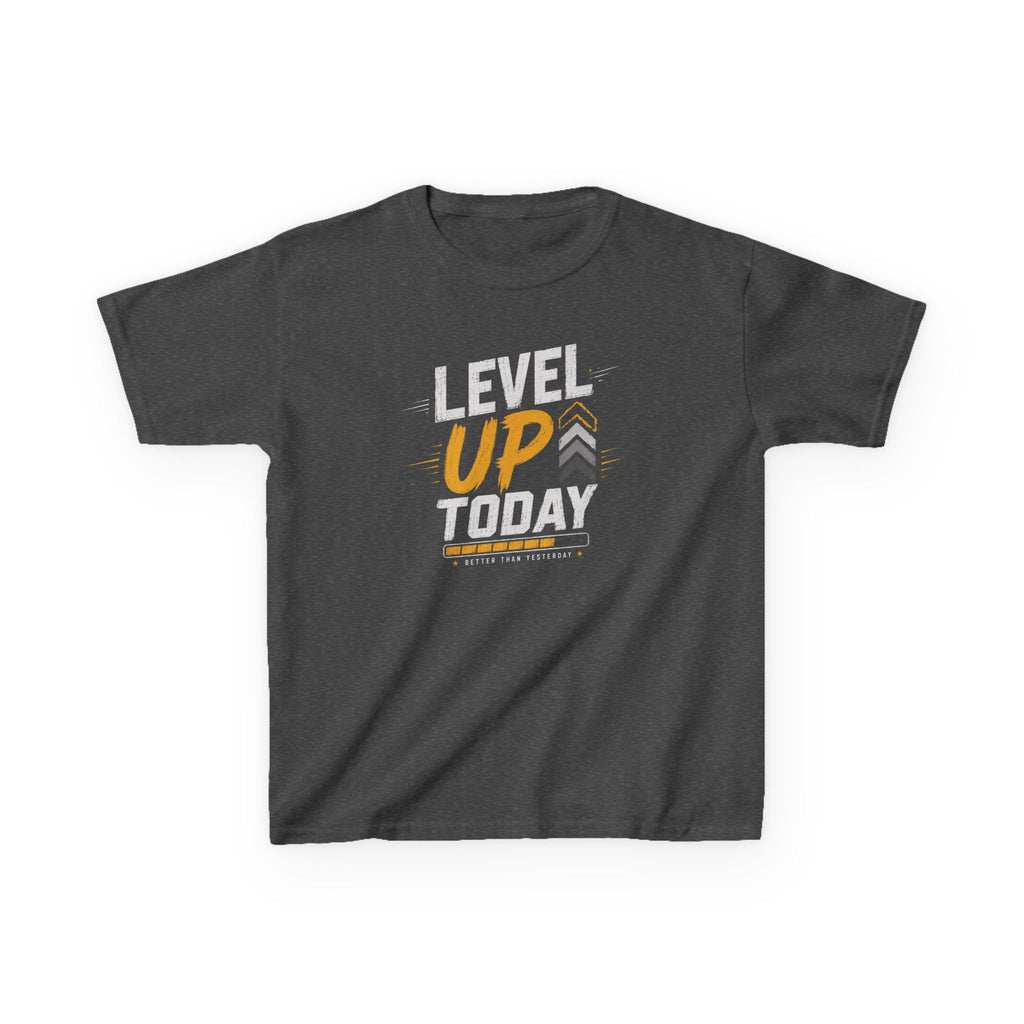 Kids "Level Up Today" Boys and Girls Graphic Tee Birthday Gamer Shirt