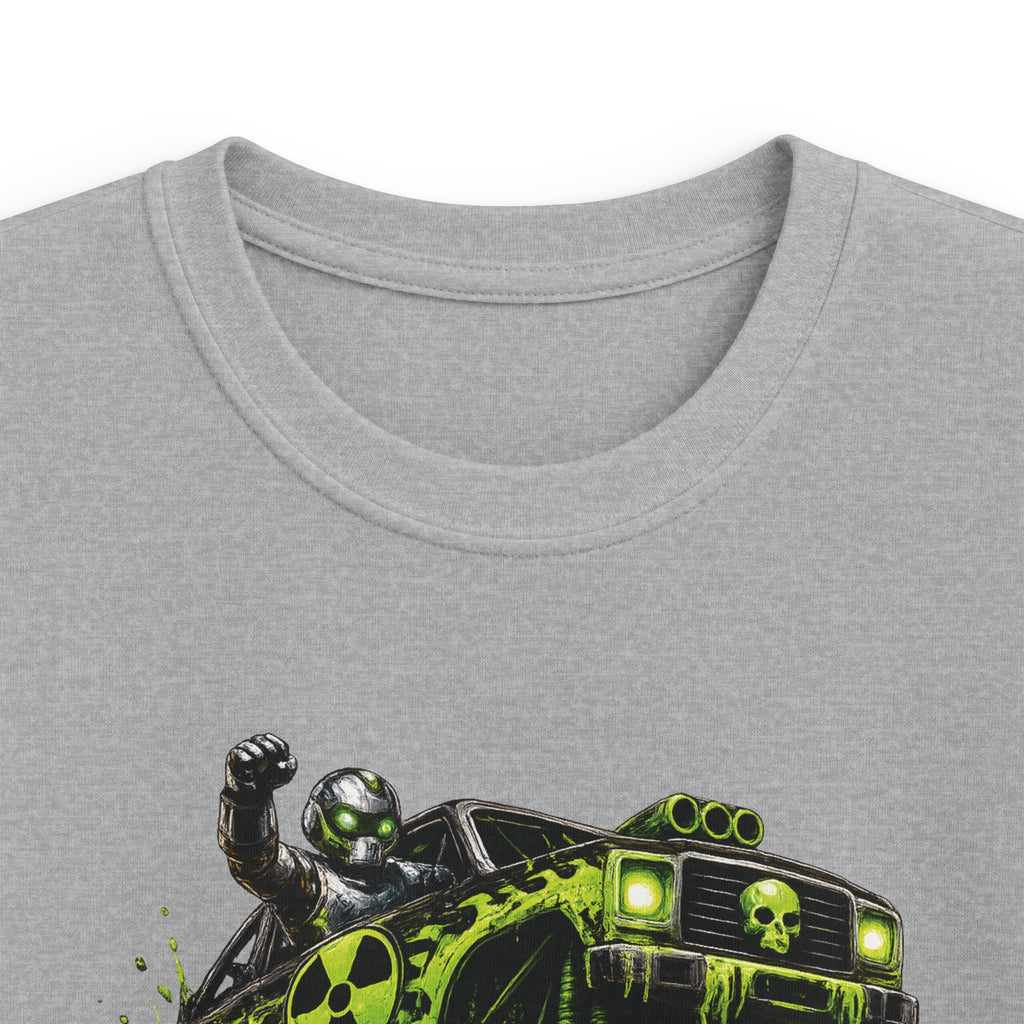 Boys Monster Truck T‑Shirt Green Mud Splash Off‑Road Tee