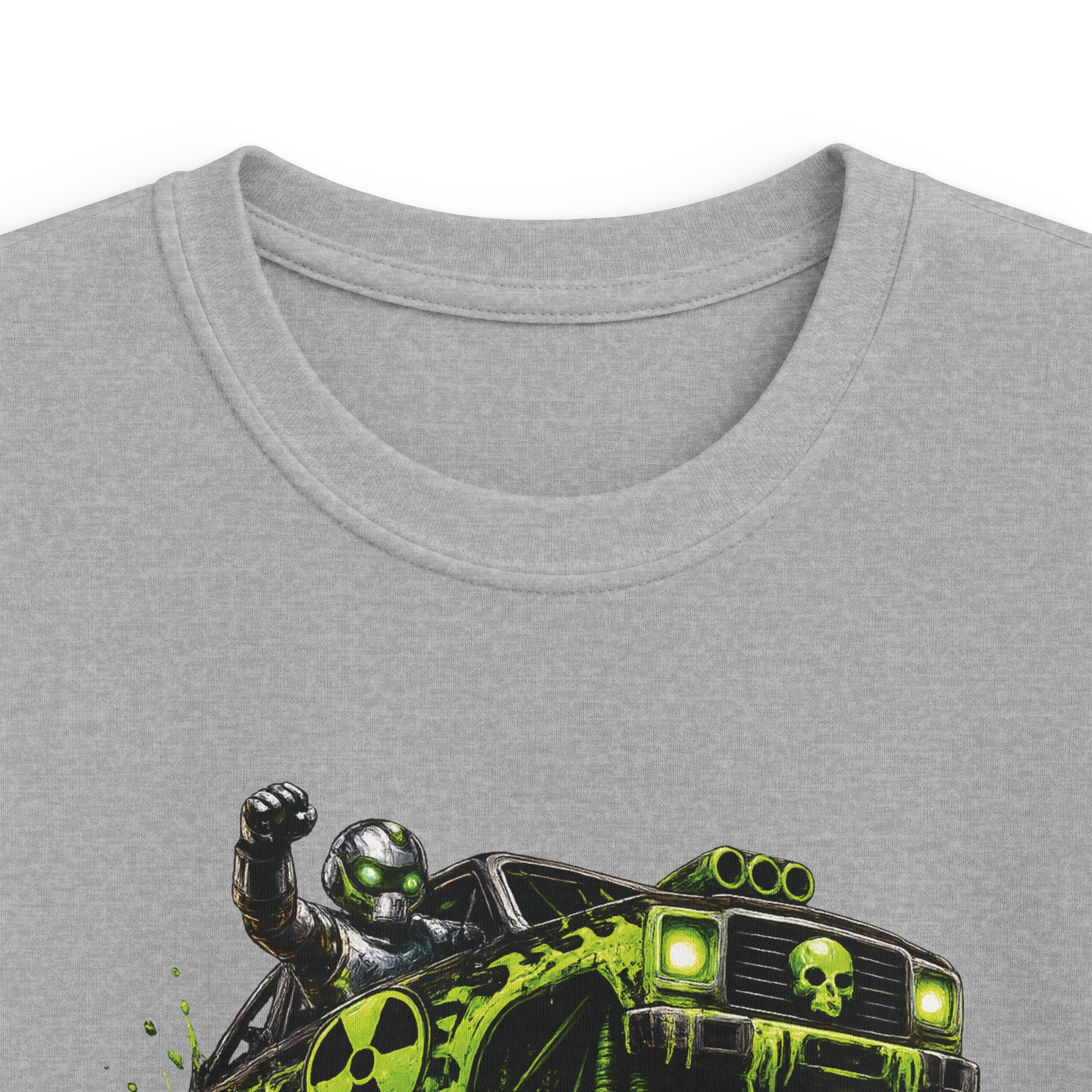 Boys Monster Truck T‑Shirt Green Mud Splash Off‑Road Tee