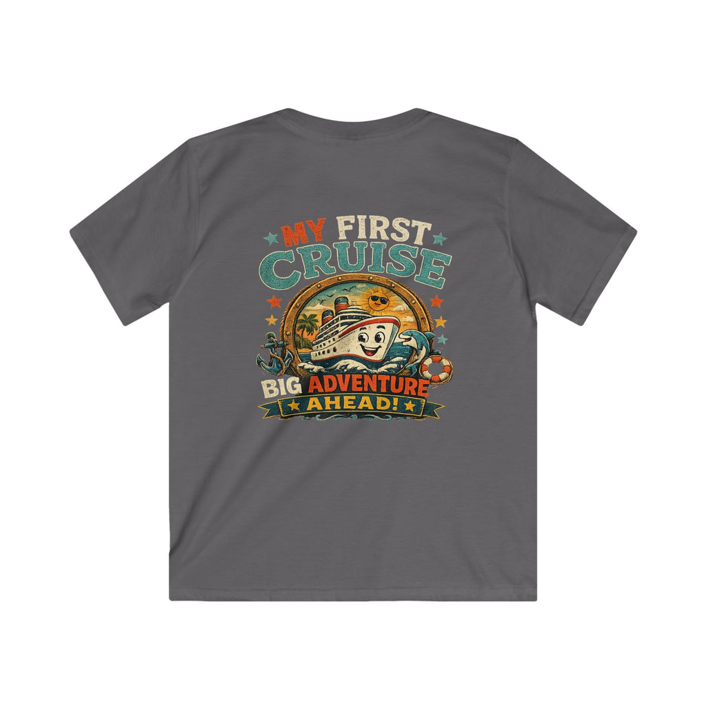 Kids Tee "My First Cruise: Big Adventure Ahead" Vacation Shirt