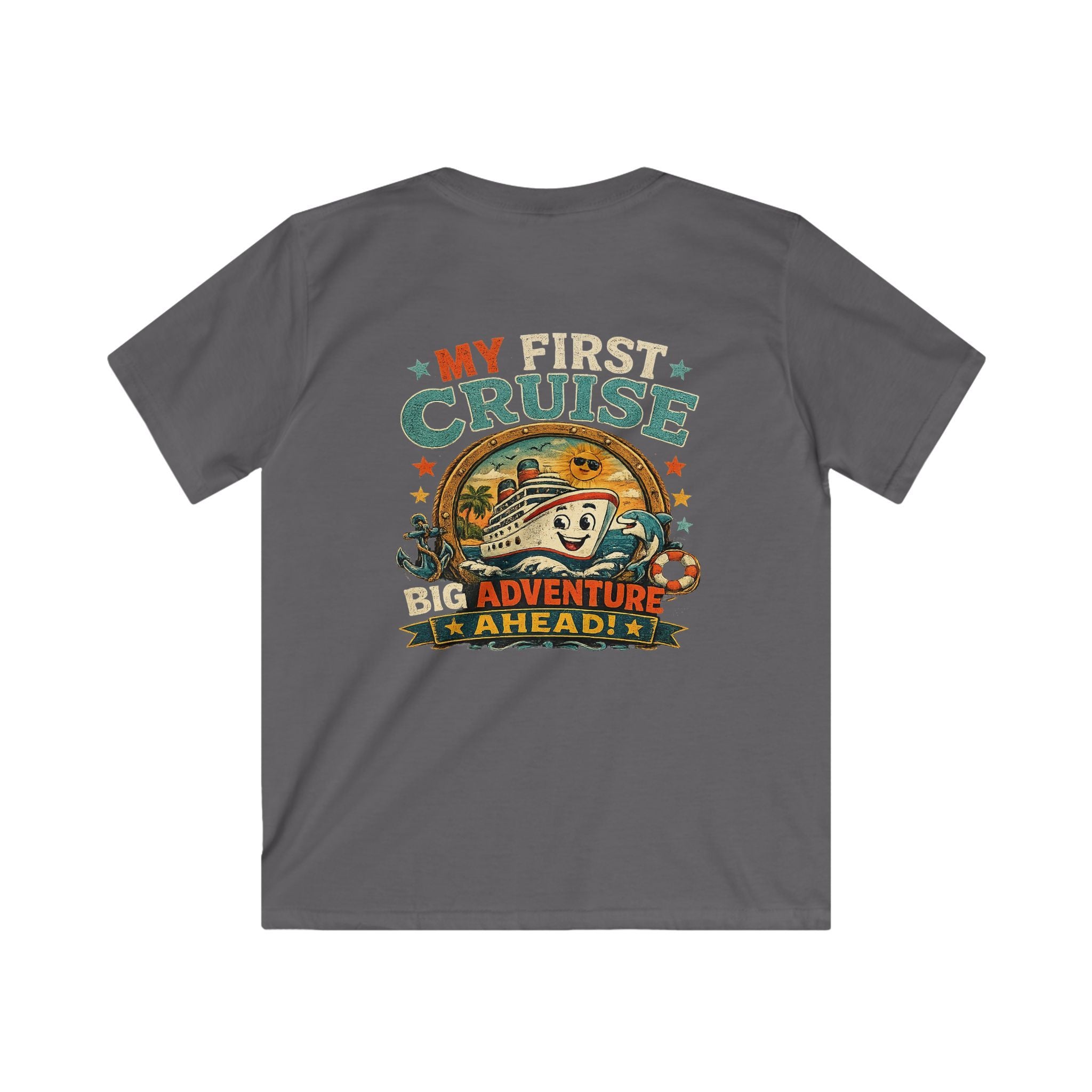 Kids Tee "My First Cruise: Big Adventure Ahead" Vacation Shirt
