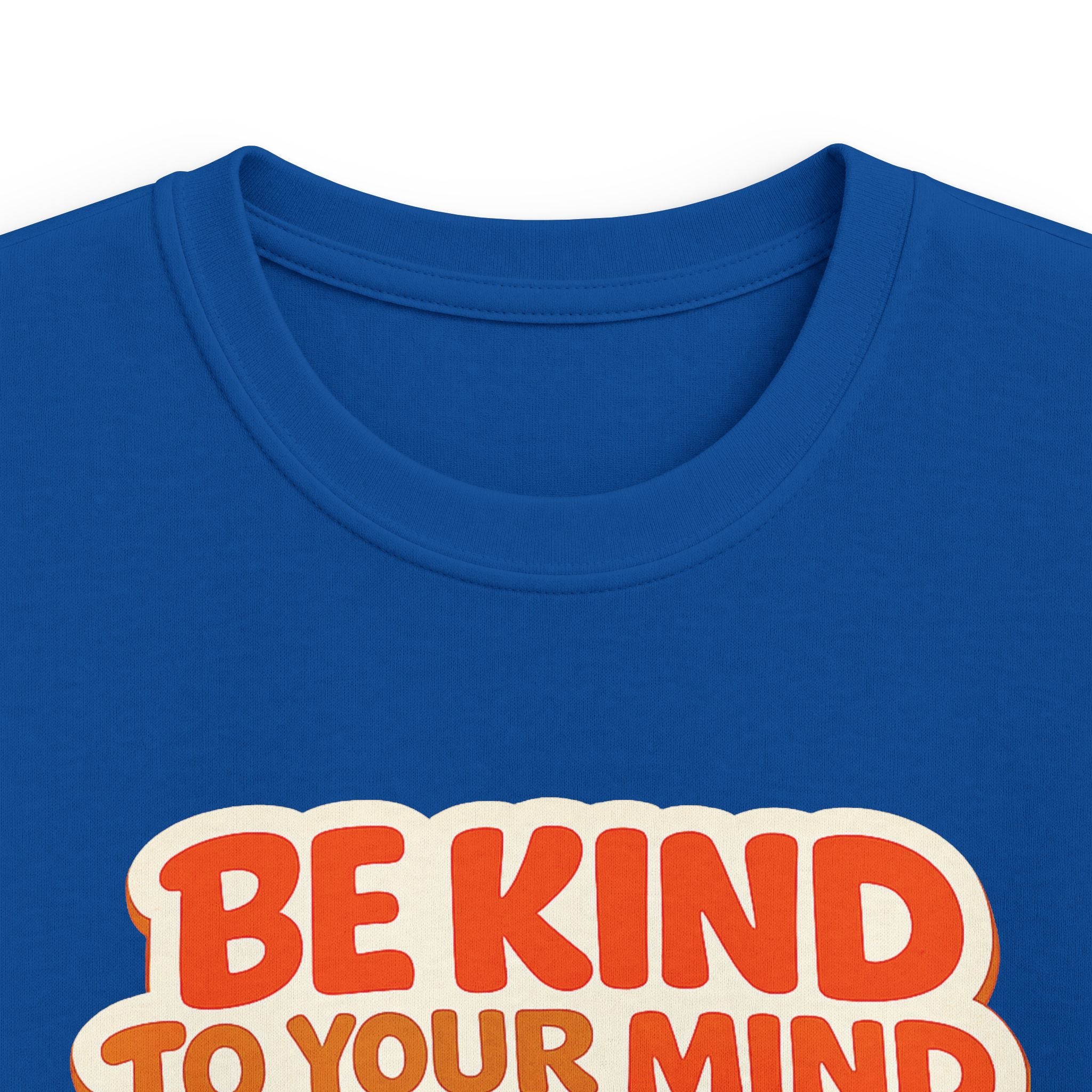 Kids T-Shirt  “Be Kind to Your Mind” Retro Mental Health Tee For Boys & Girls