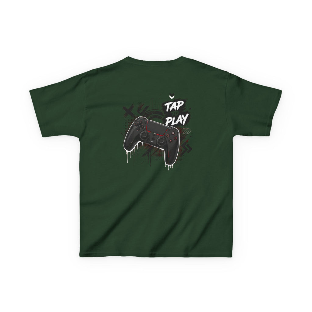 "Tap to Play" Gamer Controller Streetwear T-Shirt Graphic kids Gamer T-Shirt Design