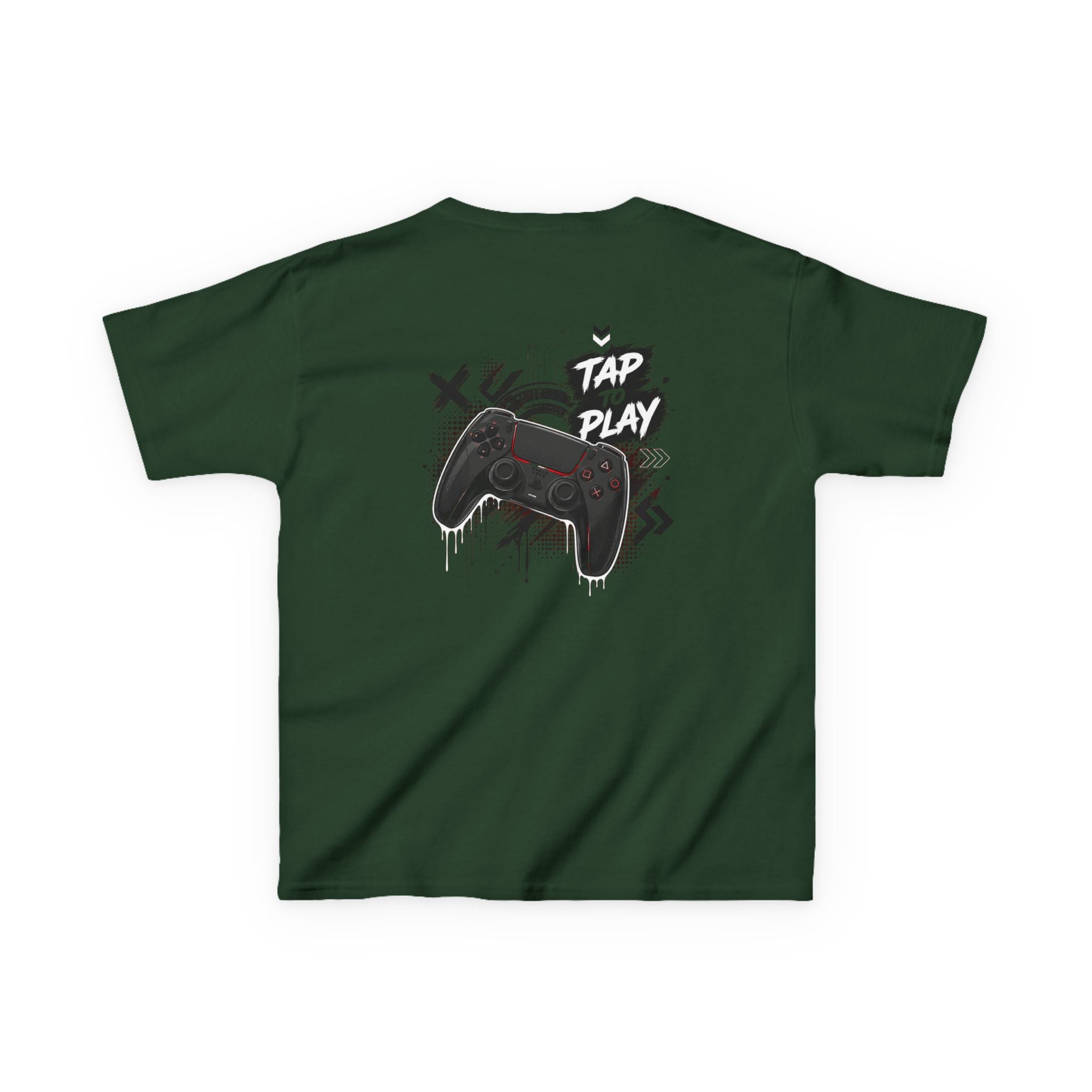 "Tap to Play" Gamer Controller Streetwear T-Shirt Graphic kids Gamer T-Shirt Design