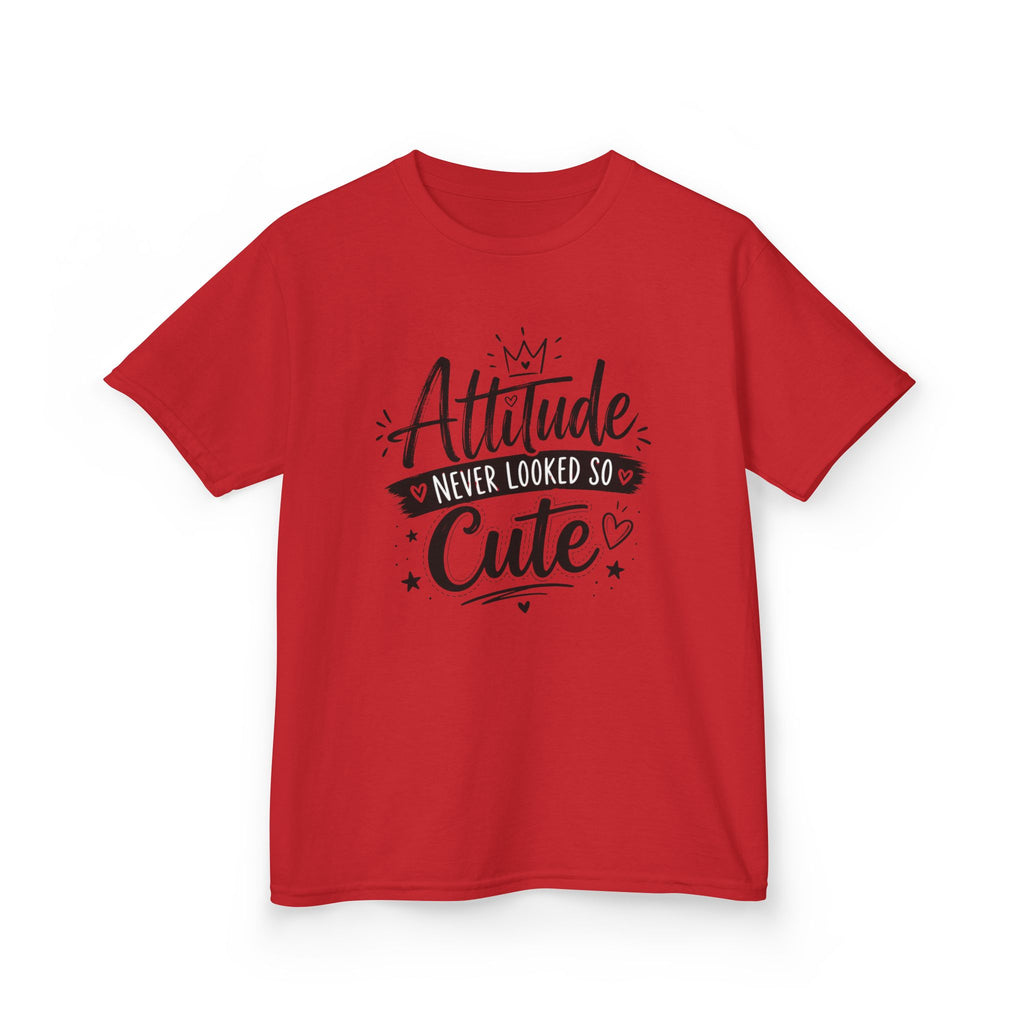"Attitude Never Looked So Cute" Funny Graphic T-Shirt Design