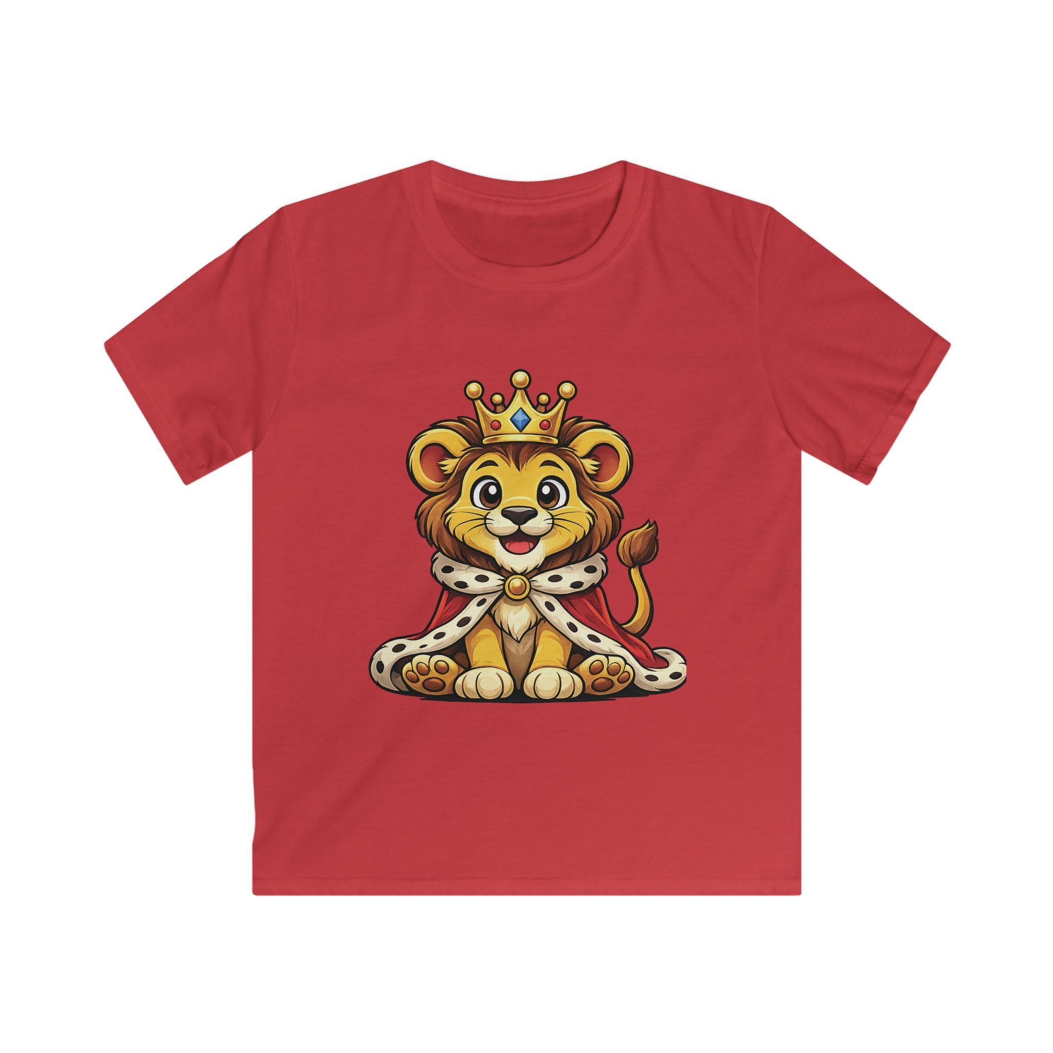 Cute Royal Lion Graphic Shirt for Kids