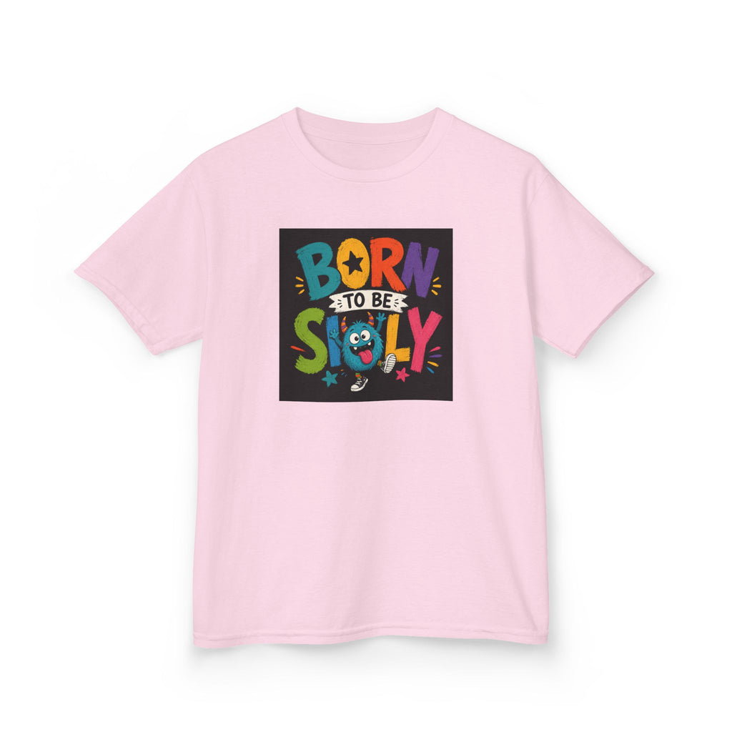 "Born to Be Silly" Kids Funny T‑Shirt Colorful Playful Graphic Tee for Children