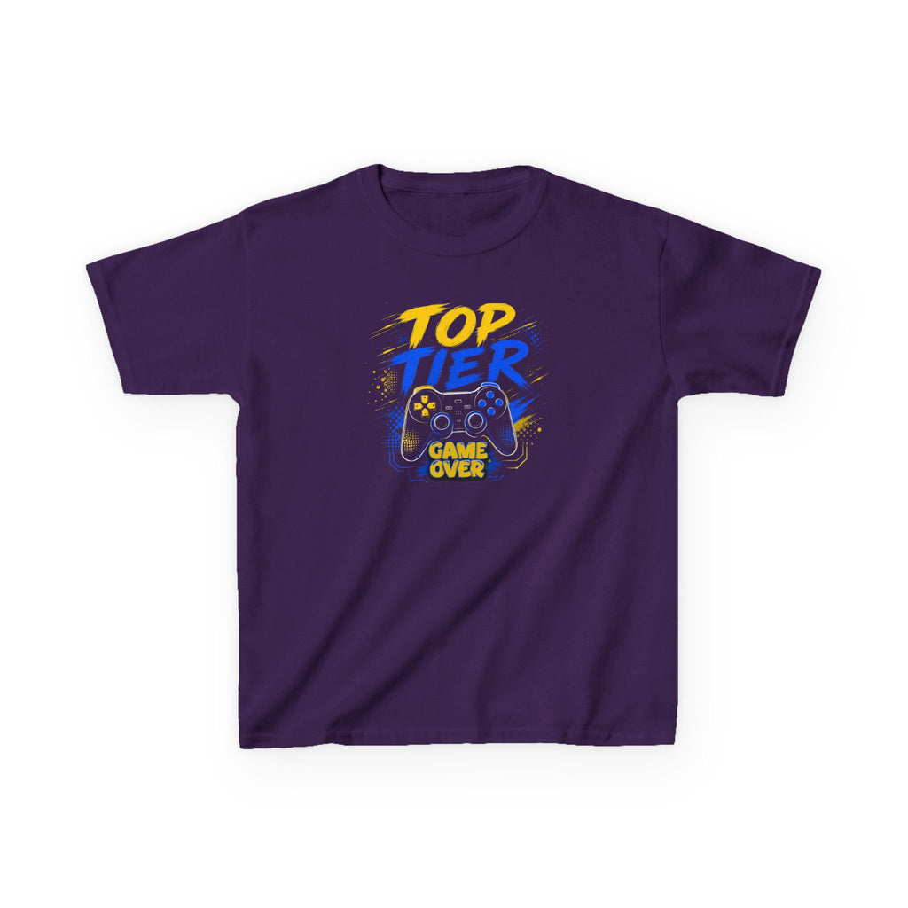 "Top Tier Game Over" Gaming Controller Graphic T-Shirt Design For Gamer's