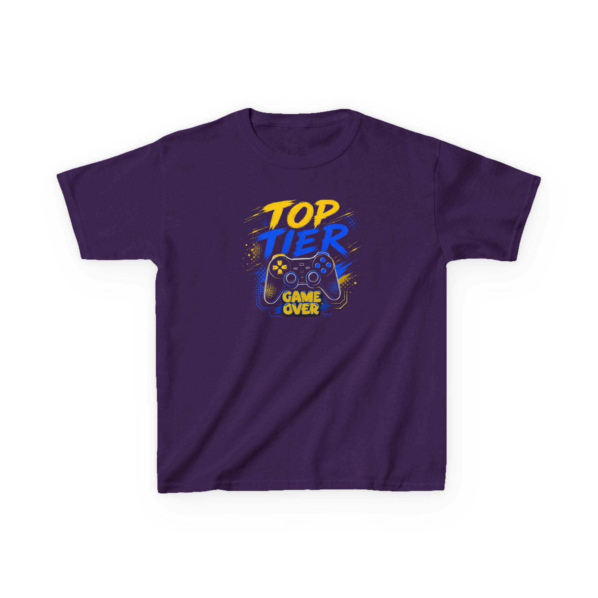 "Top Tier Game Over" Gaming Controller Graphic T-Shirt Design For Gamer's