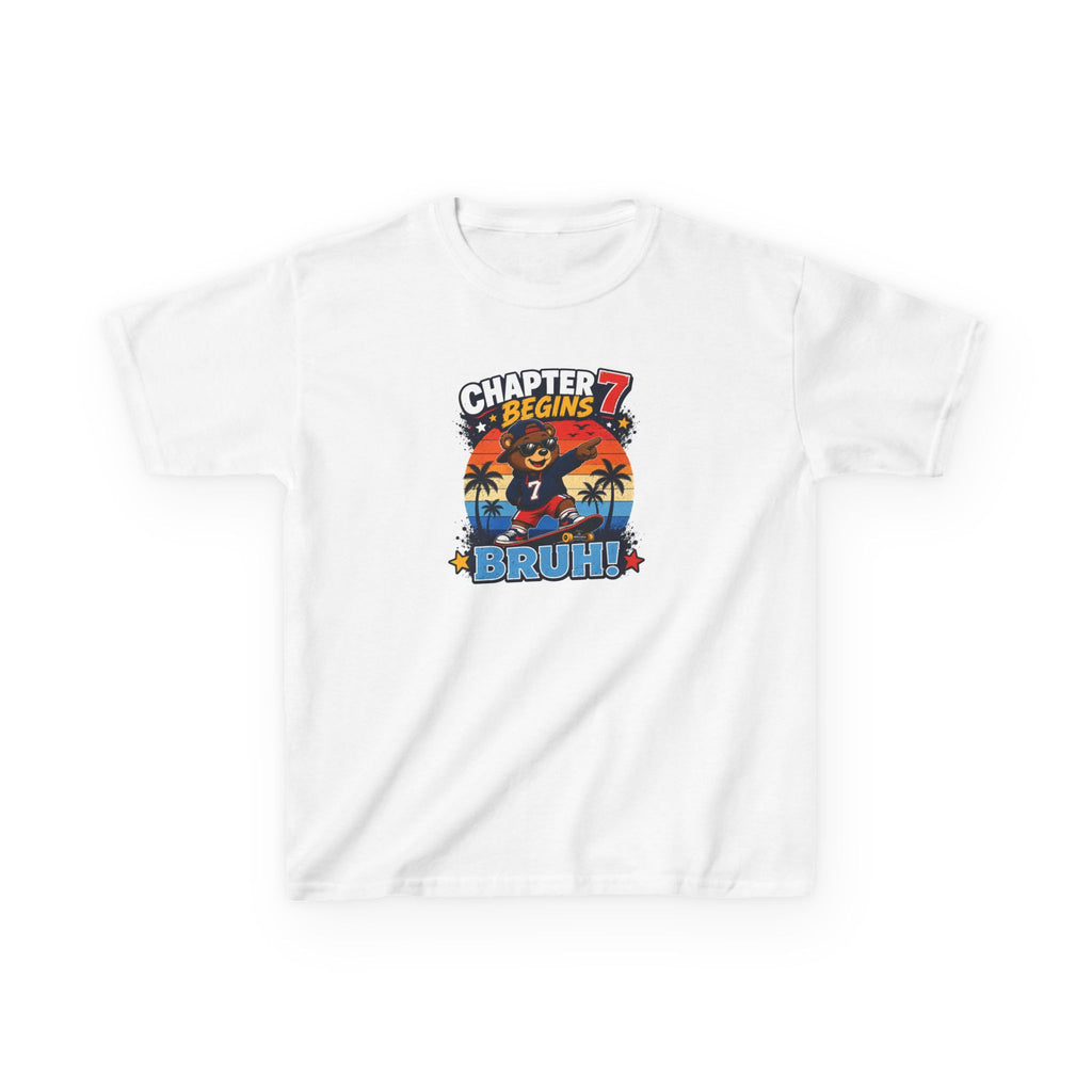 Chapter 7 Begins Graphic kids Birthday T-Shirt Design