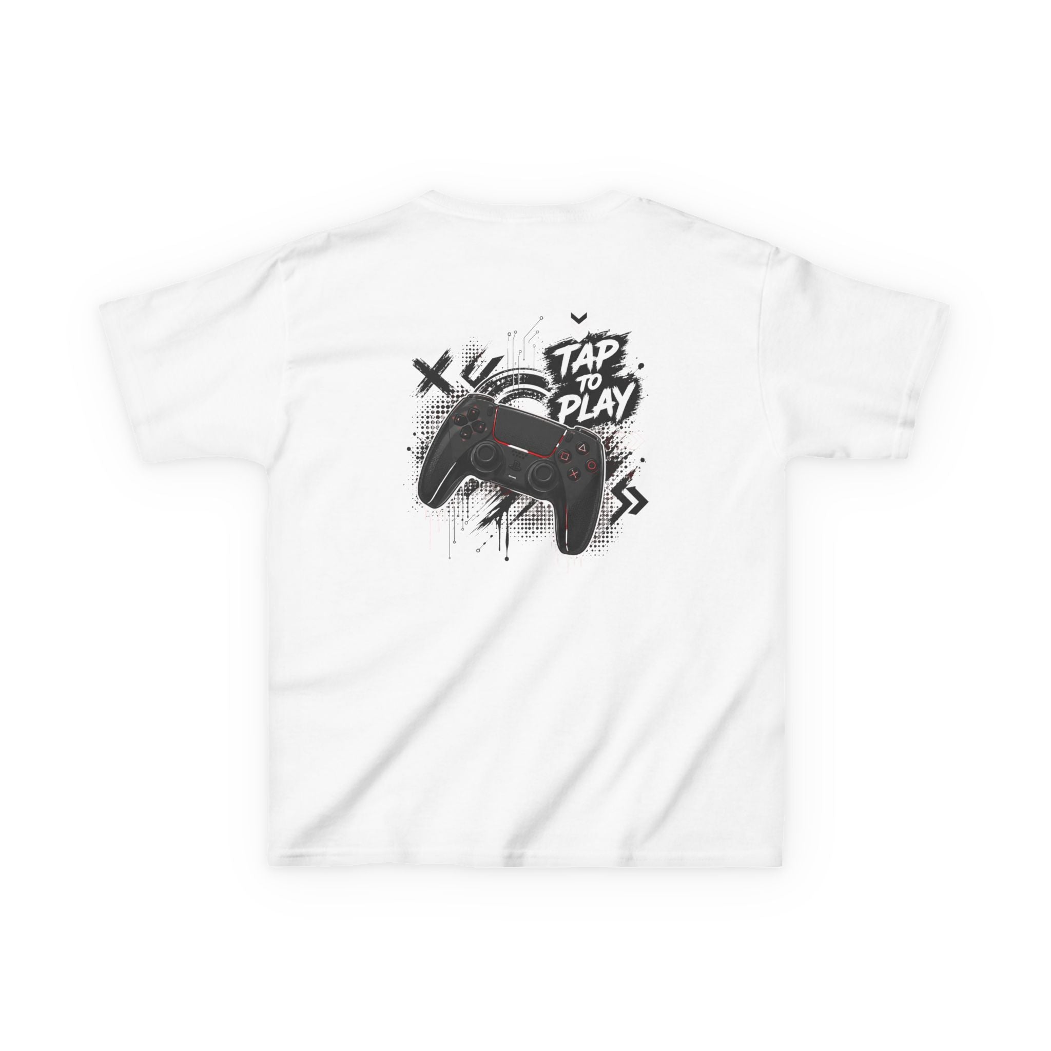 "Tap to Play" Gamer Controller Streetwear T-Shirt Graphic kids Gamer T-Shirt Design