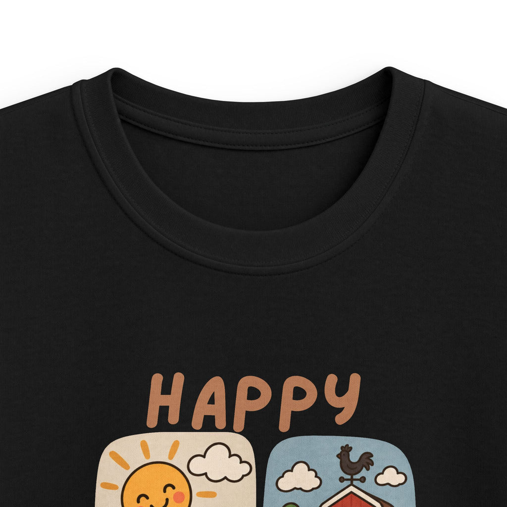 Boys T-Shirt "Happy Farm" Cute Barnyard Graphic Tee for Children