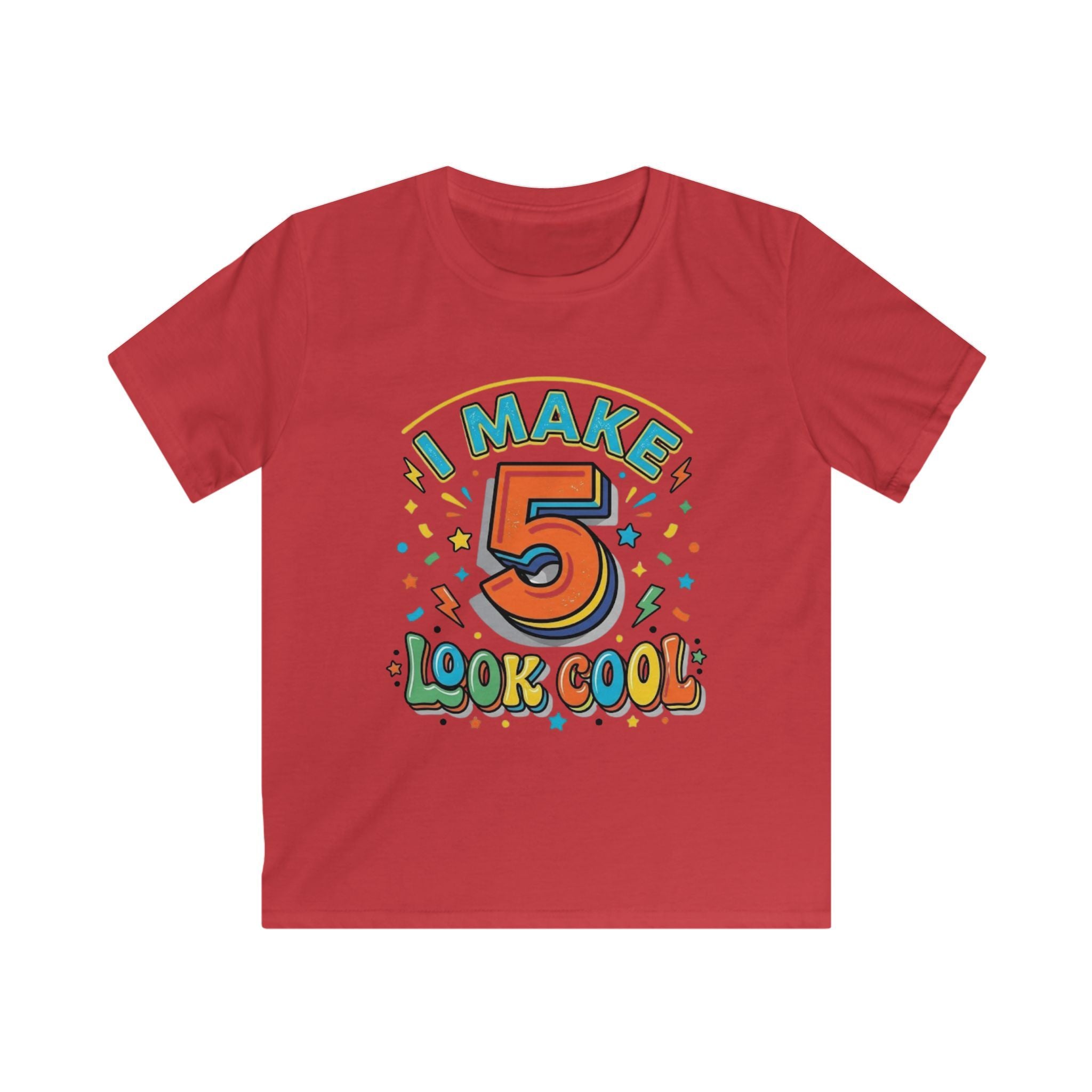 Kids T-Shirt "I Make 5 Look Cool" 5th Birthday Tee