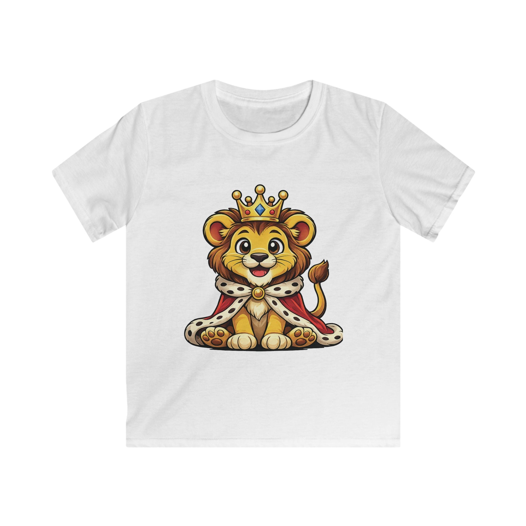 Cute Royal Lion Graphic Shirt for Kids