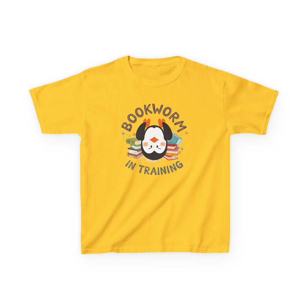 Kids T-Shirt — "Bookworm in training"