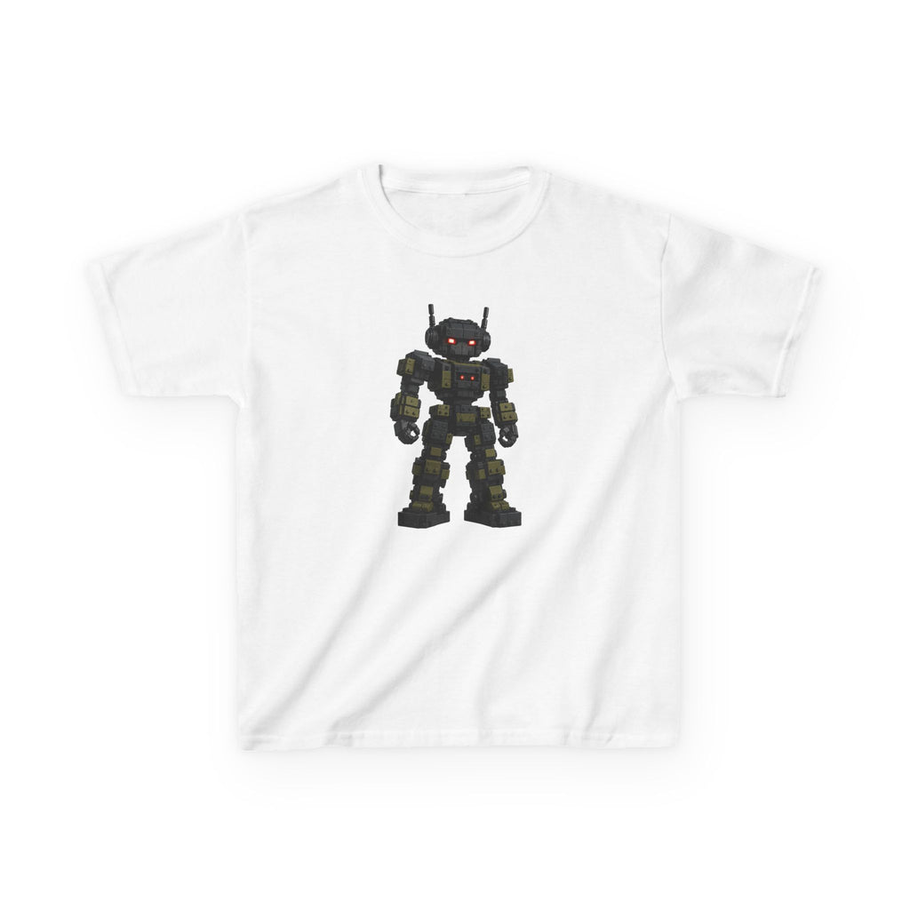 "Dark Steel Warrior" Graphic kids Gamer T-Shirt Design