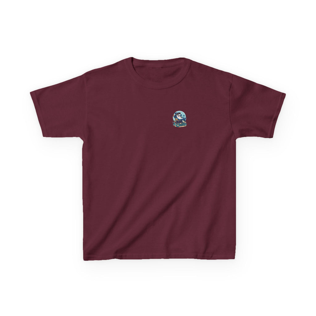 Kids Tee 'Just Chill' Surfing Shark Girls and Boys Graphic