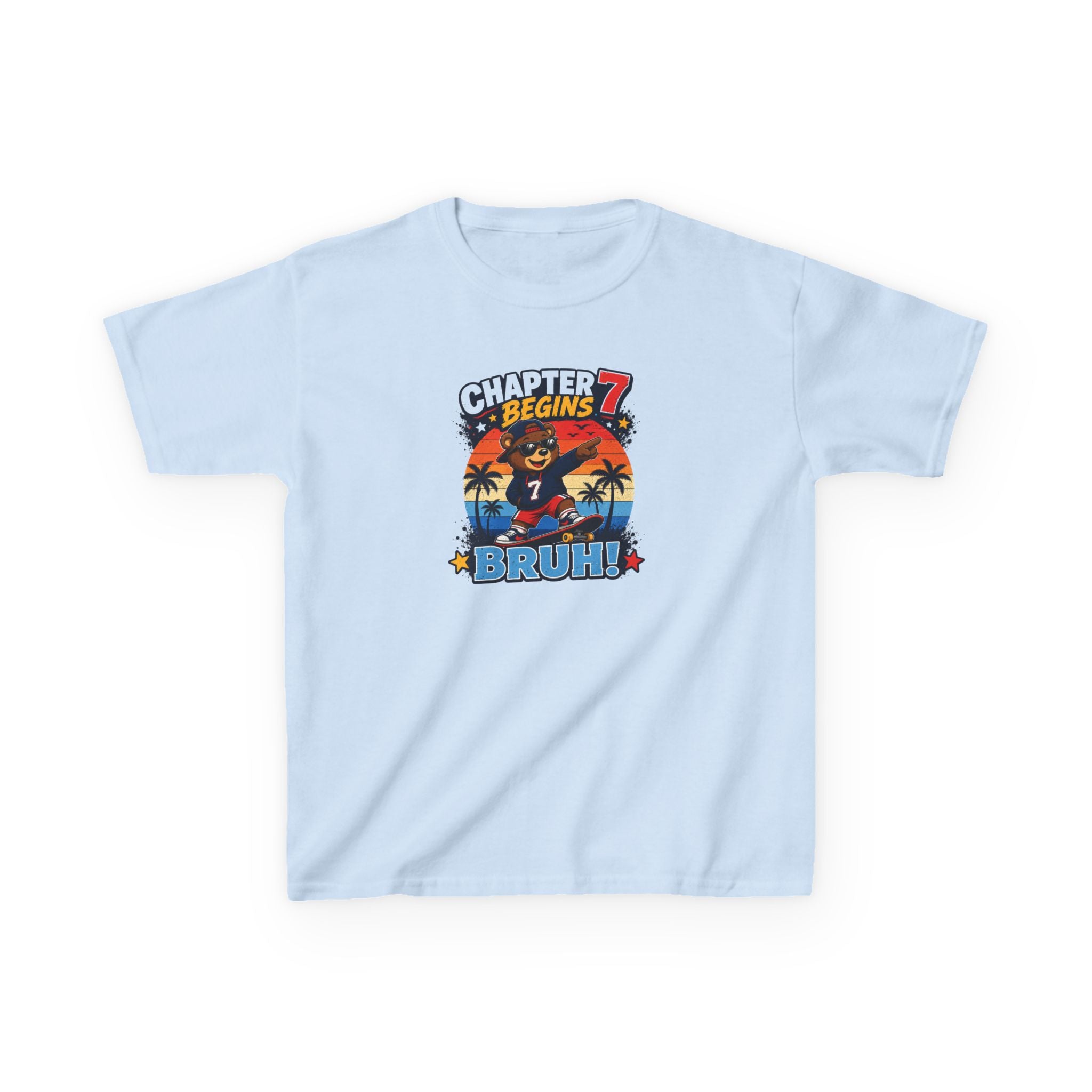 Chapter 7 Begins Graphic kids Birthday T-Shirt Design
