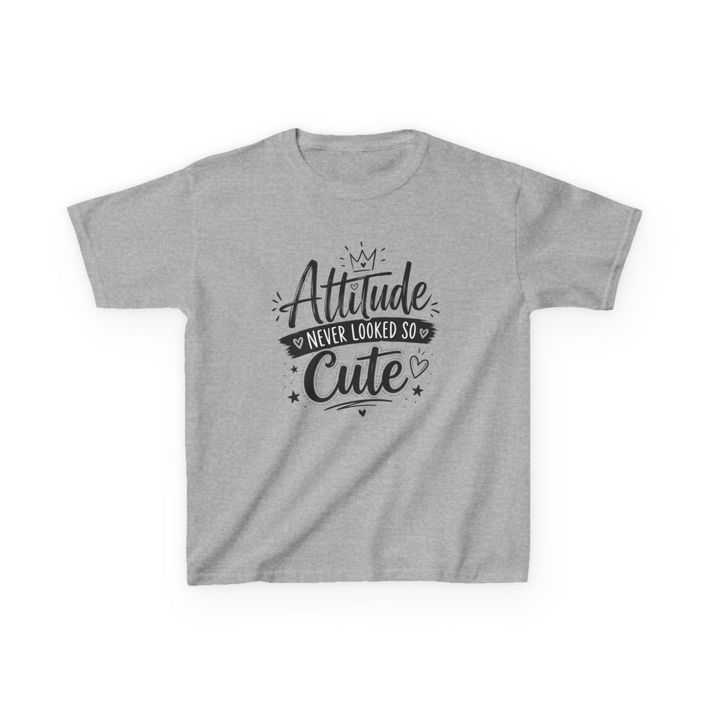 "Attitude Never Looked So Cute" Funny Graphic T-Shirt Design