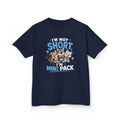Kids Tee "I'm Not Short, I'm Mini Pack" Cute Husky Puppy Shirt