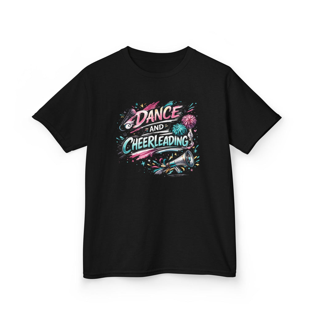 Dance & Cheerleading Typography Sports T-Shirt Design | Modern Cheer Spirit Graphic | Dance Team Apparel