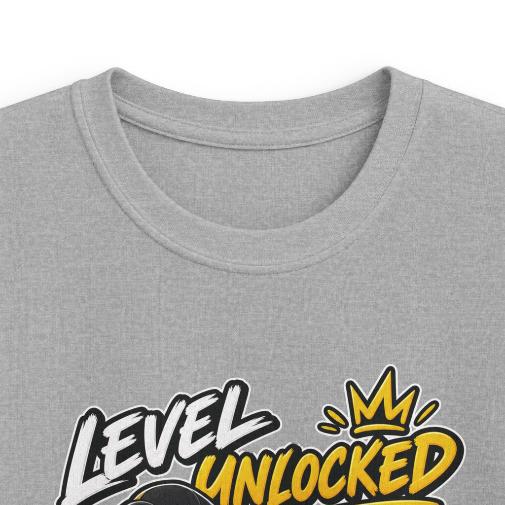 Kids 10th Birthday T-Shirt "Level Unlocked 10 and Still Awesome"
