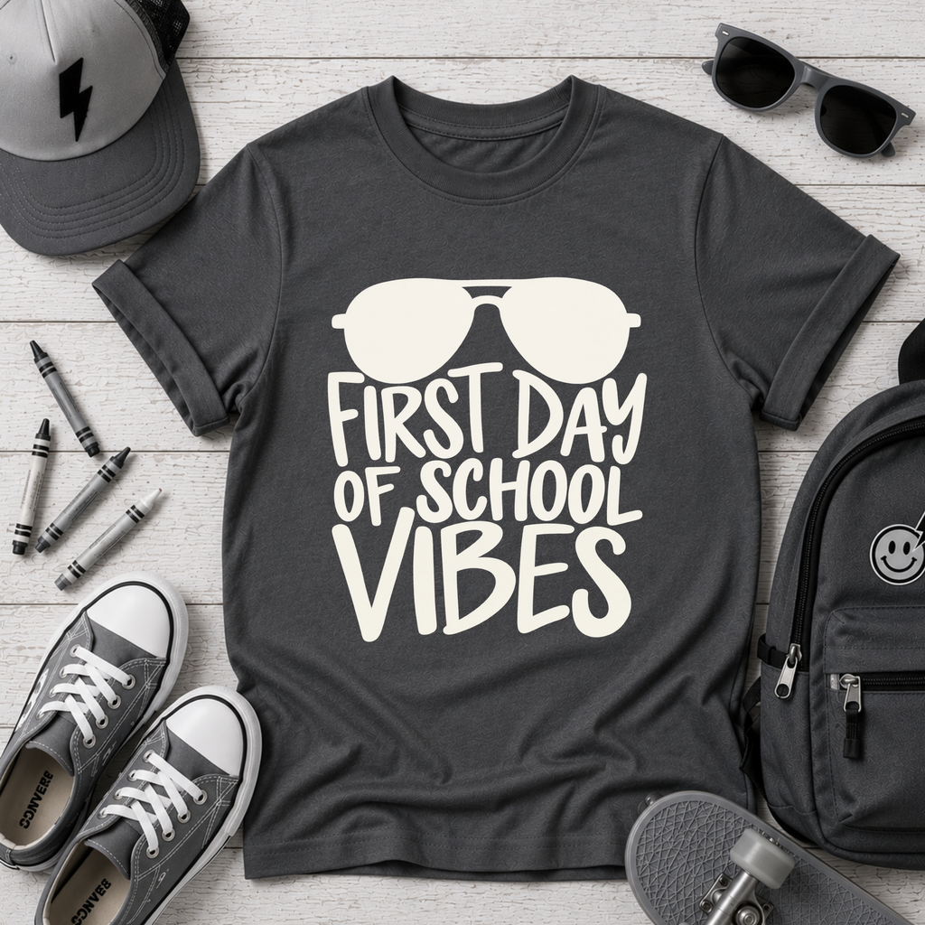 First Day of School Vibes Kids Tee
