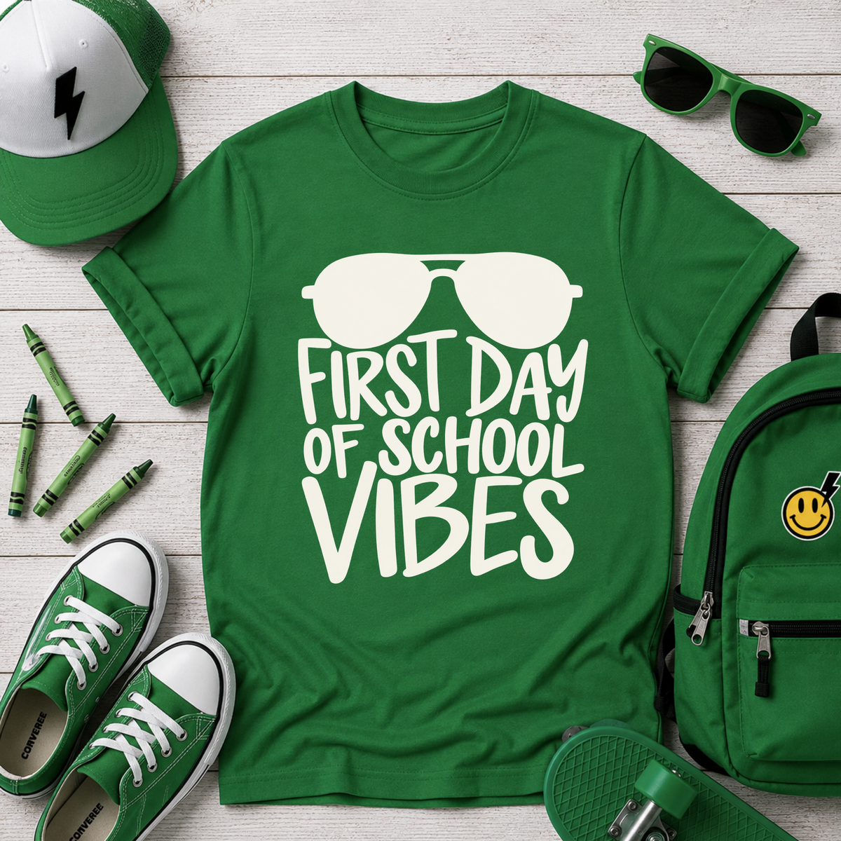 First Day of School Vibes Kids Tee