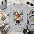 Kids Bear Graphic Tee "Uh Oh" Streetwear Hip-Hop Shirt