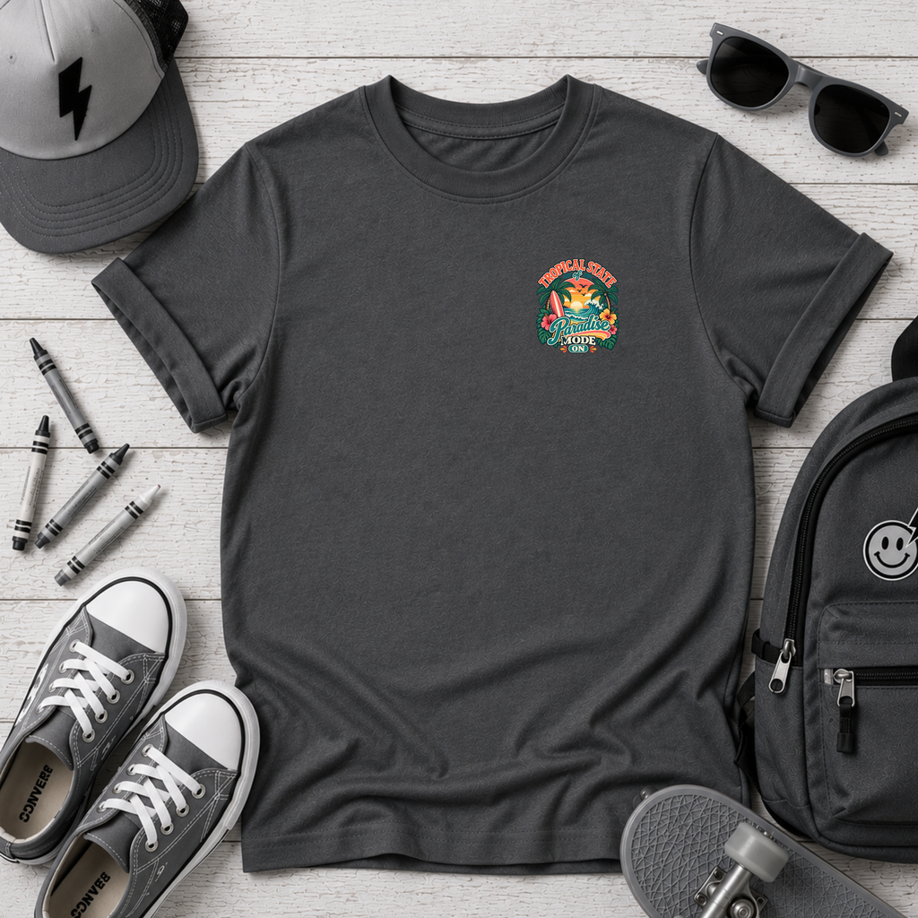 Kids Tee Cute Colorful Tropical Graphic T-shirt