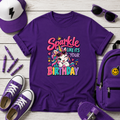 Birthday Unicorn T-shirt "Sparkle Like It's Your Birthday"