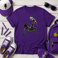 Kids Soccer T‑Shirt Bicycle Kick Silhouette I Sports Graphic Tee