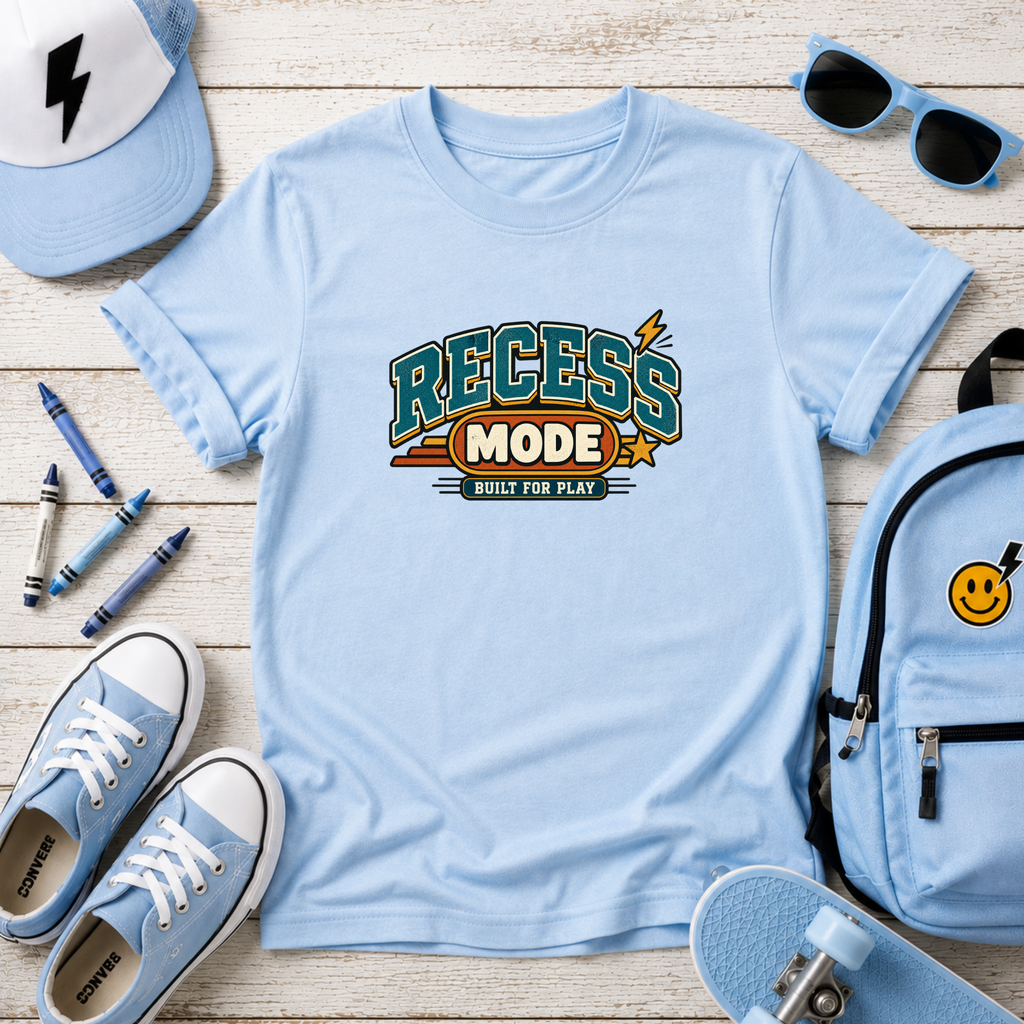Kids T‑Shirt "Recess Mode" Retro School Play Tee