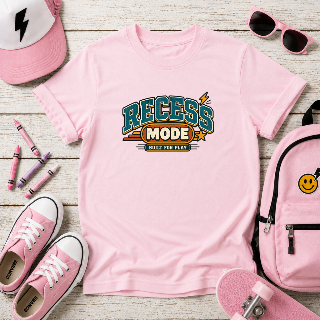 Kids T‑Shirt "Recess Mode" Retro School Play Tee