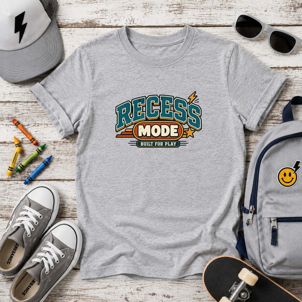 Kids T‑Shirt "Recess Mode" Retro School Play Tee