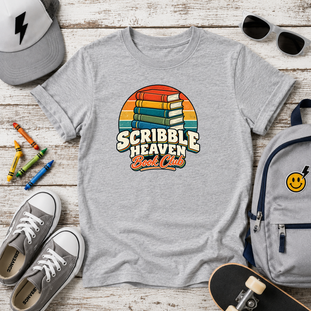 Kids T-Shirt "Scribble Heaven" Retro Rainbow Art Club Tee