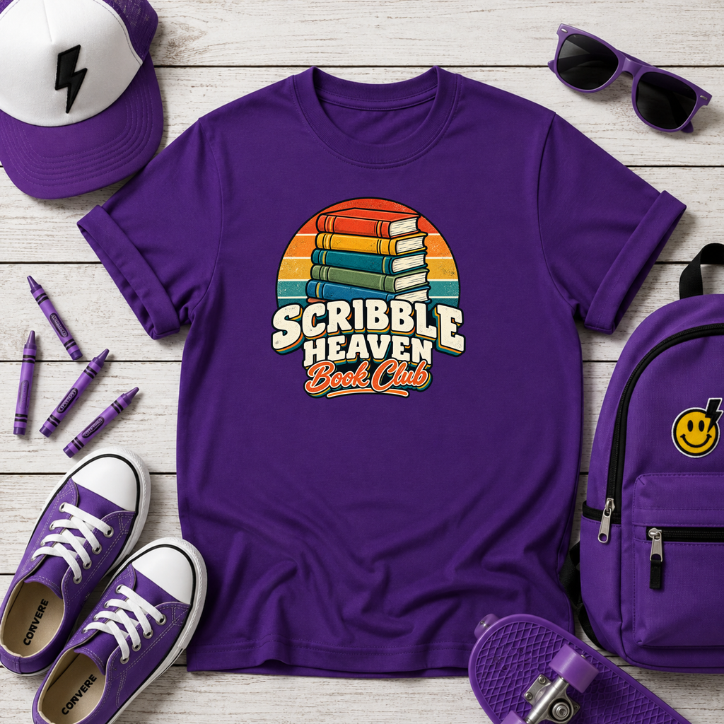 Kids T-Shirt "Scribble Heaven" Retro Rainbow Art Club Tee