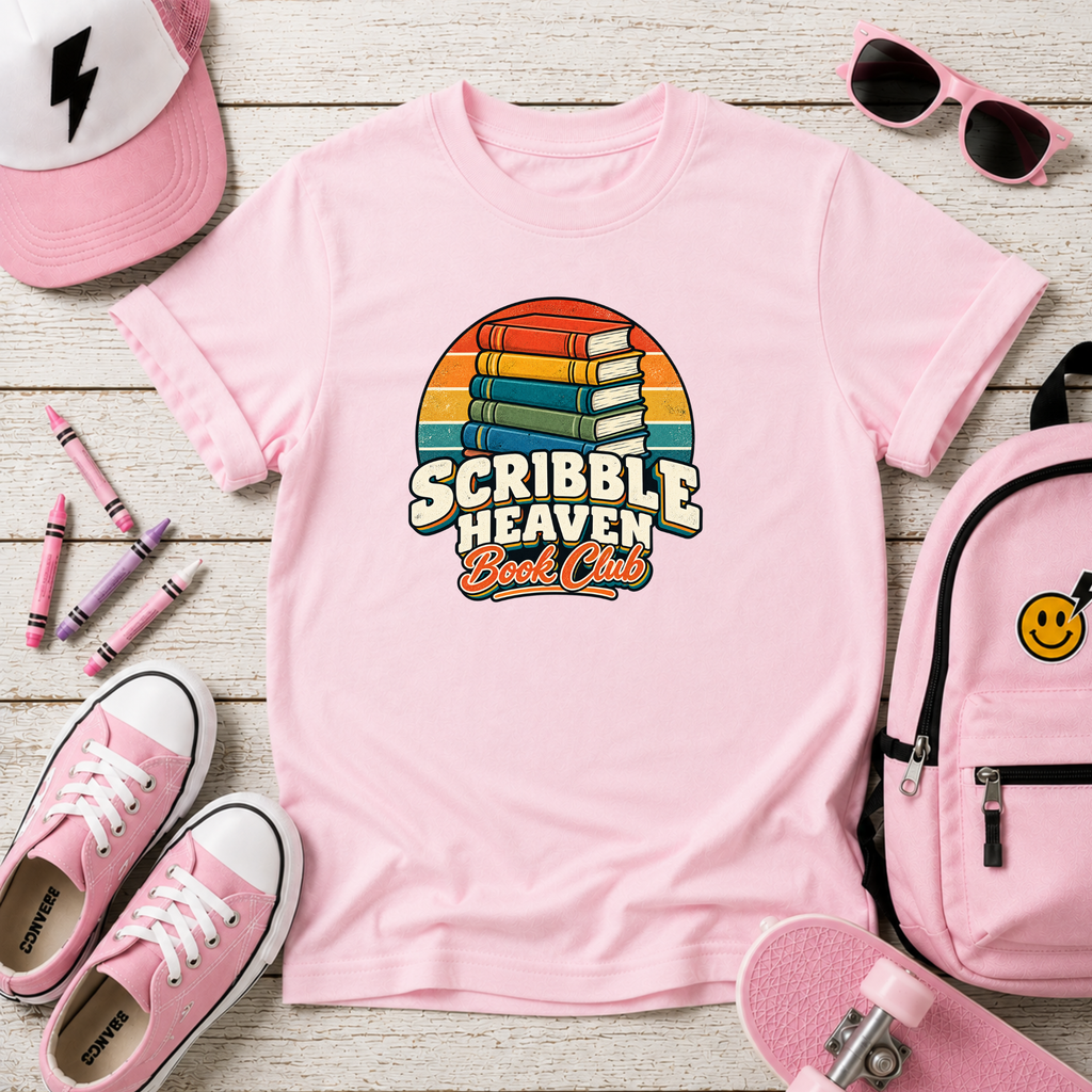 Kids T-Shirt "Scribble Heaven" Retro Rainbow Art Club Tee