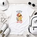 Cute Duck 'Tiny But Bossy' Funny Girls Graphic Tee