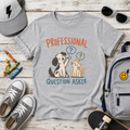 Kids T‑Shirt "Professional Question Asker" Cute Dog & Cat Graphic Tee