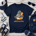 Kids Cute T-shirt Pigeon Holding French Fry "Sharing Was Never an Option"
