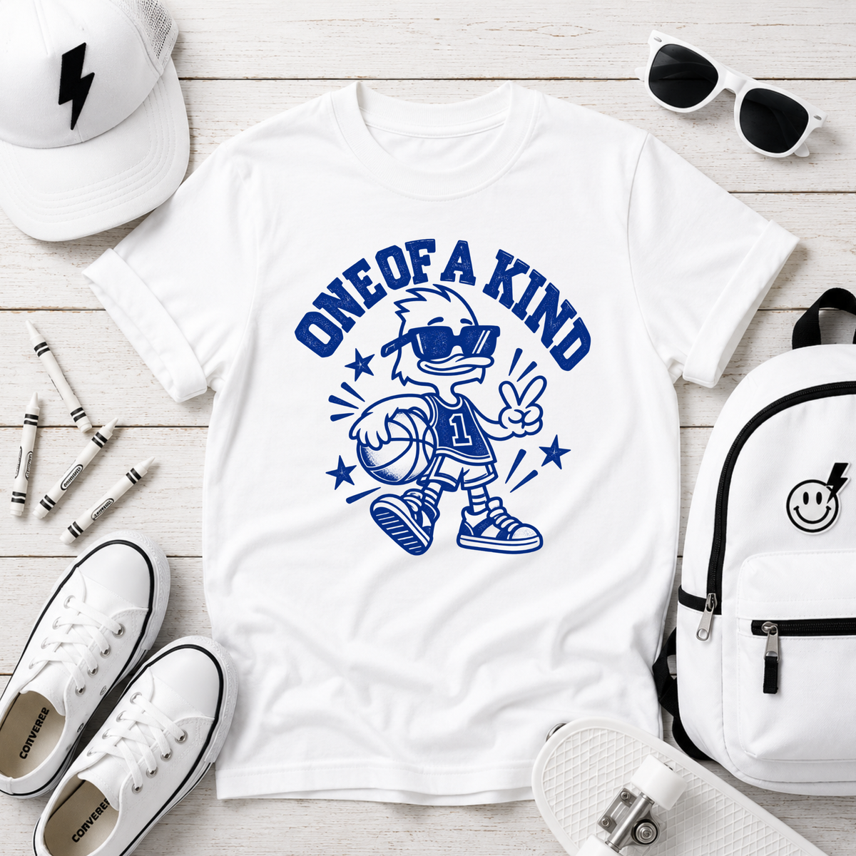 Kids "One of a Kind" Retro Cartoon Funny Graphic T-shirt