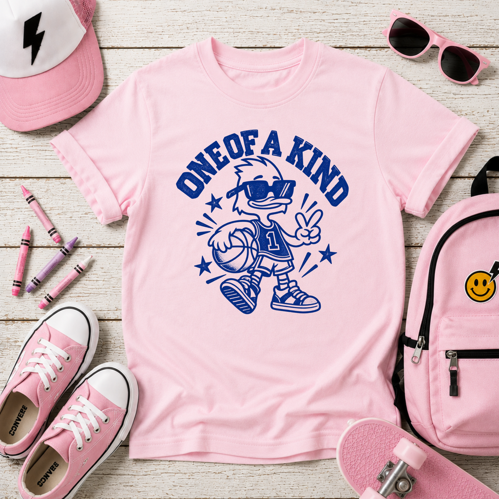 Kids "One of a Kind" Retro Cartoon Funny Graphic T-shirt